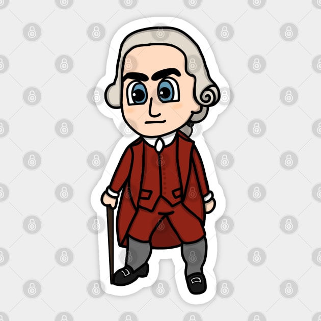 Chibi Sam Adams (Small Print) Sticker by Aeriskate